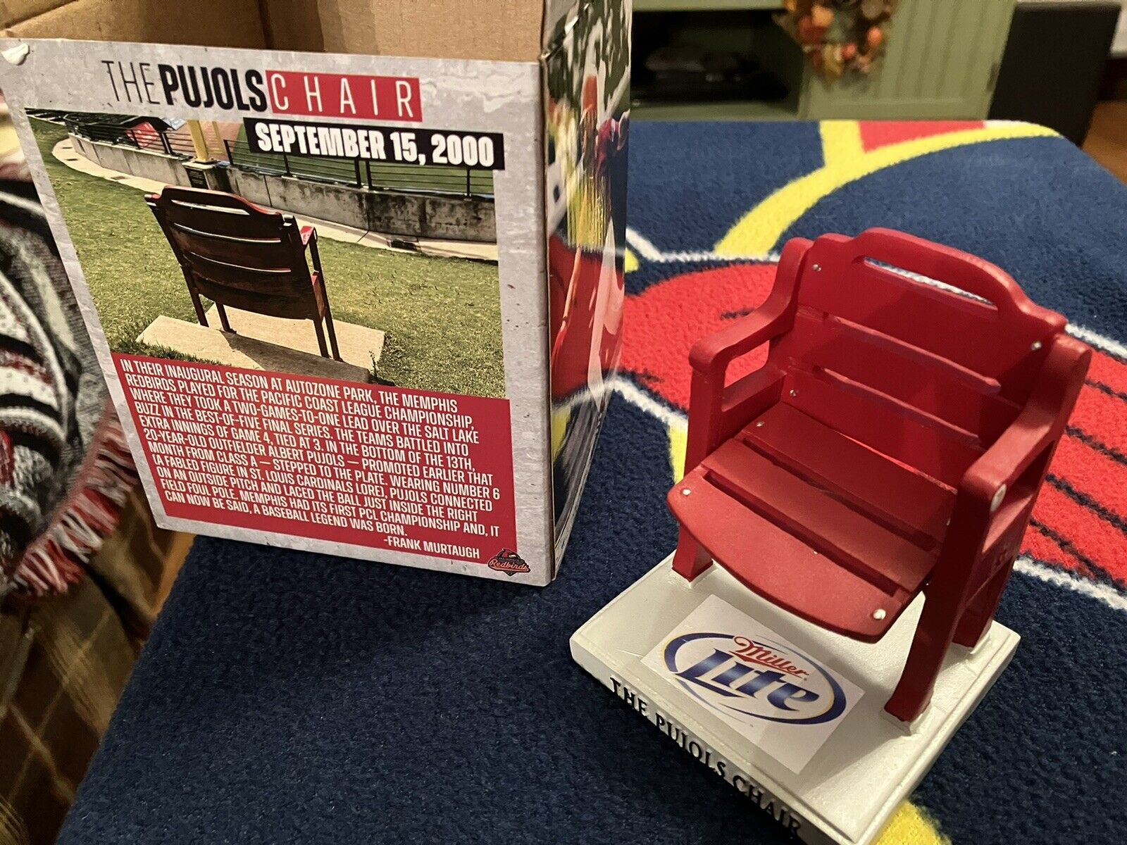 The Pujols Chair - Albert Pujols Pcl Championship Home Run Spot