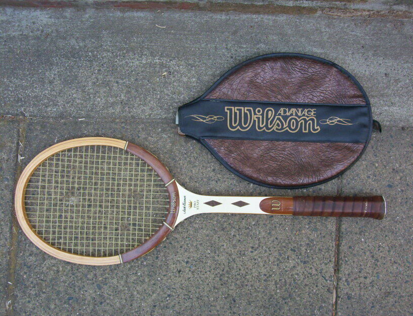 Vintage Wilson Jack Kramer Pro Staff  Wood Tennis Racquet 4 5/8 Very Goodw/cover