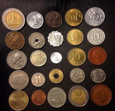 Coins Of The World - 25 Coins From 25 Nations - High Quality - Excellent Variety
