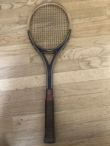 Head Vilas Tennis Wood Racquet Collectors Marked W-131404 Open Throat