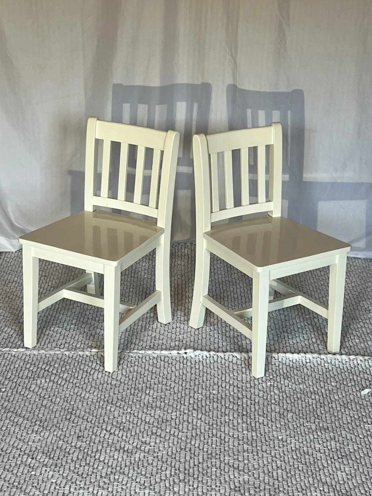 Childrens Wooden Table And Chairs, 2 Pc Set.