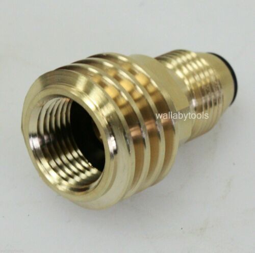 Converts Propane Lp Tank Pol Service Valve To Qcc Outlet Brass Refill Adapter