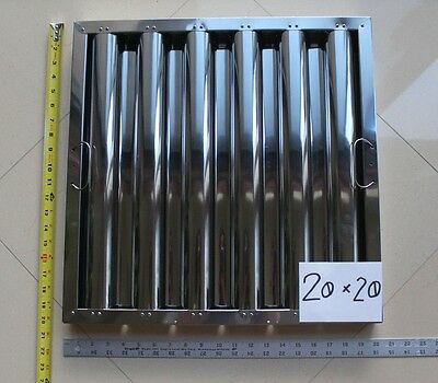 Defense 1 Pc Stainless Steel Commercial Hood Baffle Grease Filter 20 X 20